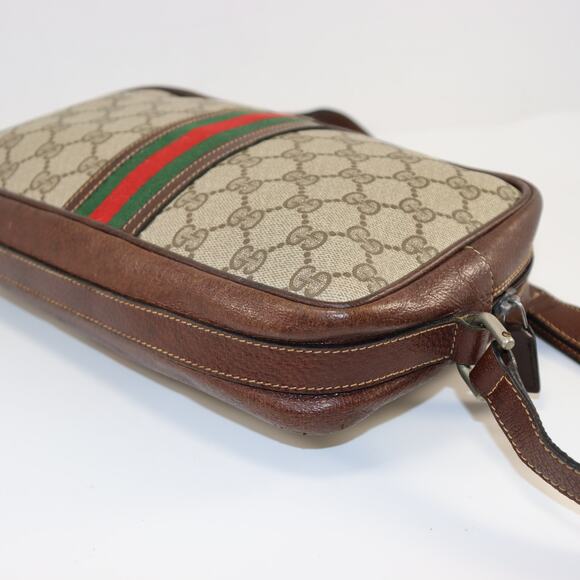 Vintage Gucci GG Supreme Canvas Web Stripe Crossbody Bag - Picture 5 of 10